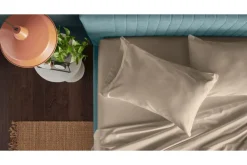 Mor Furniture Sheets & Pillowcases|Sheets & Pillowcases|Tempur-Pedic Luxe Egyptian Sheets In Silver Mist, Twin