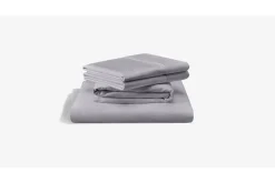 Mor Furniture Sheets & Pillowcases|Sheets & Pillowcases|Tempur-Pedic Luxe Egyptian Sheets In Silver Mist, Twin