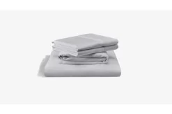 Mor Furniture Sheets & Pillowcases|Sheets & Pillowcases|Tempur-Pedic Luxe Egyptian Sheets In Silver Mist, Twin