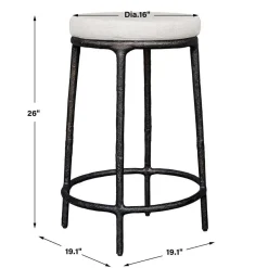 Mor Furniture Counter Height Stools|Barstools|Thayer Outdoor Counter Height Stool In Bronze