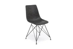Mor Furniture Dining Chairs|Theo Side Chair In Leather Slate