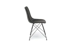 Mor Furniture Dining Chairs|Theo Side Chair In Leather Slate