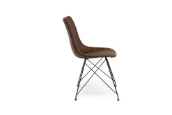 Mor Furniture Dining Chairs|Theo Side Chair In Leather Slate