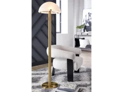 Mor Furniture Shop All Lighting & Lamps|Office Lighting|Tobbinsen Floor Lamp In Brass Finish