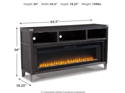 Mor Furniture Fireplace Tv Stands|Fireplaces|Todoe Fireplace Console W/ Insert In Gray