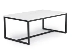 Mor Furniture Coffee Tables|Torin Coffee Table In White Marble/Black