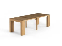Mor Furniture Seating For 4|Transformer Table Dining Sets|Transformer Extendable Dining Table & 4 Chairs In Scandinavian Oak
