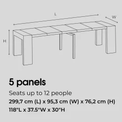 Mor Furniture Seating For 4|Transformer Table Dining Sets|Transformer Extendable Dining Table & 4 Chairs In Scandinavian Oak