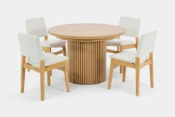 Mor Furniture Round Dining Tables|Dining Tables|Transformer Round Extendable Dining Table In Scandinavian Oak