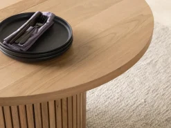 Mor Furniture Seating For 4|Transformer Table Dining Sets|Transformer Round Extendable Dining Table & 4 Chairs In Scandinavian Oak