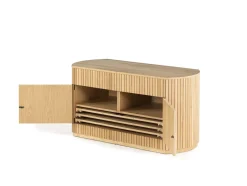 Mor Furniture Sideboards, Buffets & Hutches|Transformer Round Server In Scandinavian Oak