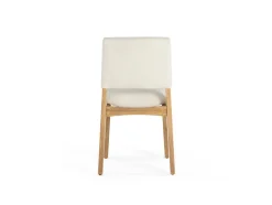 Mor Furniture Dining Chairs|Transformer Stackable Side Chair In Scandinavian Oak & Creamy