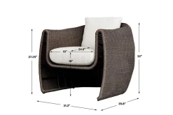 Mor Furniture Outdoor Lounge Chairs|Tropic Outdoor Lounge Chair In Brown