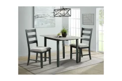 Mor Furniture Seating For 2|Dining Room Sets|Tuttle Dining Table & 2 Chairs In White