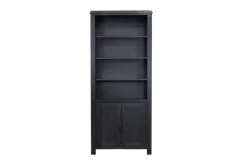 Mor Furniture Bookcases & Library Walls|Tybee 2 Door Bookcase In Black