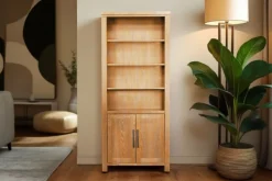 Mor Furniture Bookcases & Library Walls|Tybee 2 Door Bookcase In Black