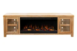 Mor Furniture Fireplace Tv Stands|Fireplaces|Tybee Fireplace Console In Black, 85 Inch