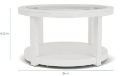 Mor Furniture Coffee Tables|Urban Round Coffee Table In White