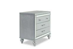 Mor Furniture Nightstands|Valentino Nightstand In Silver
