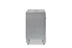 Mor Furniture Nightstands|Valentino Nightstand In Silver