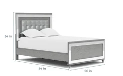 Mor Furniture Beds|Valentino Panel Bed In White, Twin
