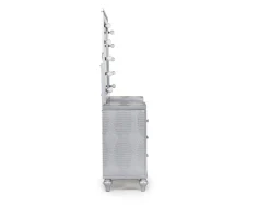 Mor Furniture Vanities & Mirrors|Valentino Vanity & Mirror In Silver