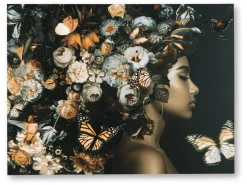 Mor Furniture Wall Art & Accents|Valfer Female W/ Floral Wall Art