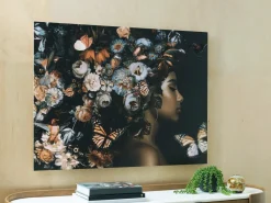 Mor Furniture Wall Art & Accents|Valfer Female W/ Floral Wall Art