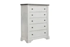 Mor Furniture Dressers & Chests|Valley Ridge Chest In White Gray Finish
