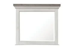 Mor Furniture Bedroom Mirrors|Valley Ridge Mirror In White Gray Finish
