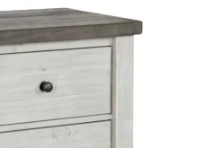 Mor Furniture Nightstands|Valley Ridge Nightstand In White Gray Finish
