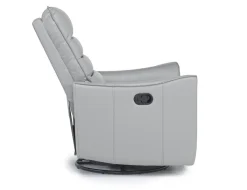 Mor Furniture Recliners|Vasco Recliner In Dallas Light Gray Leather