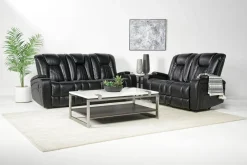 Mor Furniture Reclining Sofas|Sofas|Vega Reclining Sofa In Black