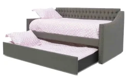 Mor Furniture Kids Beds & Bunk Beds|Veronica Daybed W/ Trundle In Gray, Twin
