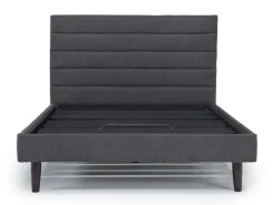 Mor Furniture Adjustable Foundations|Vista Upholstered Adjustable Foundation Bed In Charcoal, Full