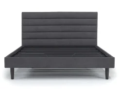 Mor Furniture Adjustable Foundations|Vista Upholstered Adjustable Foundation Bed In Charcoal, Full