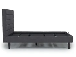 Mor Furniture Adjustable Foundations|Vista Upholstered Adjustable Foundation Bed In Charcoal, Full