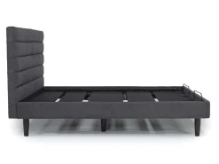 Mor Furniture Adjustable Foundations|Vista Upholstered Adjustable Foundation Bed In Charcoal, Full