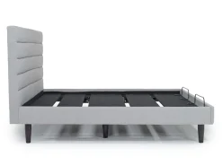 Mor Furniture Adjustable Foundations|Vista Upholstered Adjustable Foundation Bed In Charcoal, Full