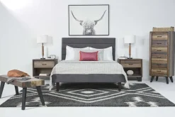 Mor Furniture Adjustable Foundations|Vista Upholstered Adjustable Foundation Bed In Charcoal, Full