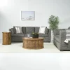 Mor Furniture Sleeper Sofas|Living Room Sets|Vivian Queen Pullout Sofa & Full Pullout Loveseat In Gray Fabric