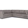 Mor Furniture Sleeper Sofas|Sectionals|Vivian Queen Tux Sleeper Sectional W/ Drop Down Table In Handwoven Pewter, Right Facing