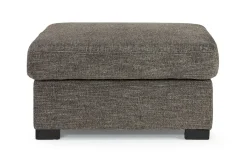 Mor Furniture Ottomans|Vivian Storage Oversized Ottoman In Gray Fabric Gray Vif