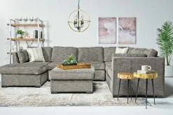 Mor Furniture Ottomans|Vivian Storage Oversized Ottoman In Gray Fabric Gray Vif