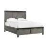 Mor Furniture Beds|Wade Panel Bed In Gray, Queen