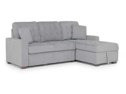 Mor Furniture Sofas|Waitsfield Full Pullout Sofa Chaise In Gray, Left Facing