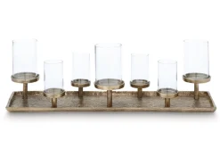 Mor Furniture Candle Holders|Wallmond Candleholders In Antique Brass