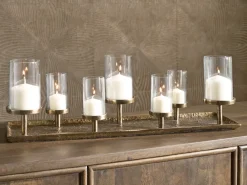 Mor Furniture Candle Holders|Wallmond Candleholders In Antique Brass