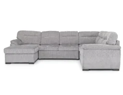 Mor Furniture Sleeper Sofas|Sectionals|Wanda Full Pullout Tux Chaise Sectional In Gray, Left Facing