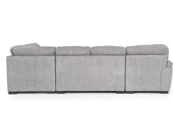 Mor Furniture Sleeper Sofas|Sectionals|Wanda Full Pullout Tux Chaise Sectional In Gray, Left Facing